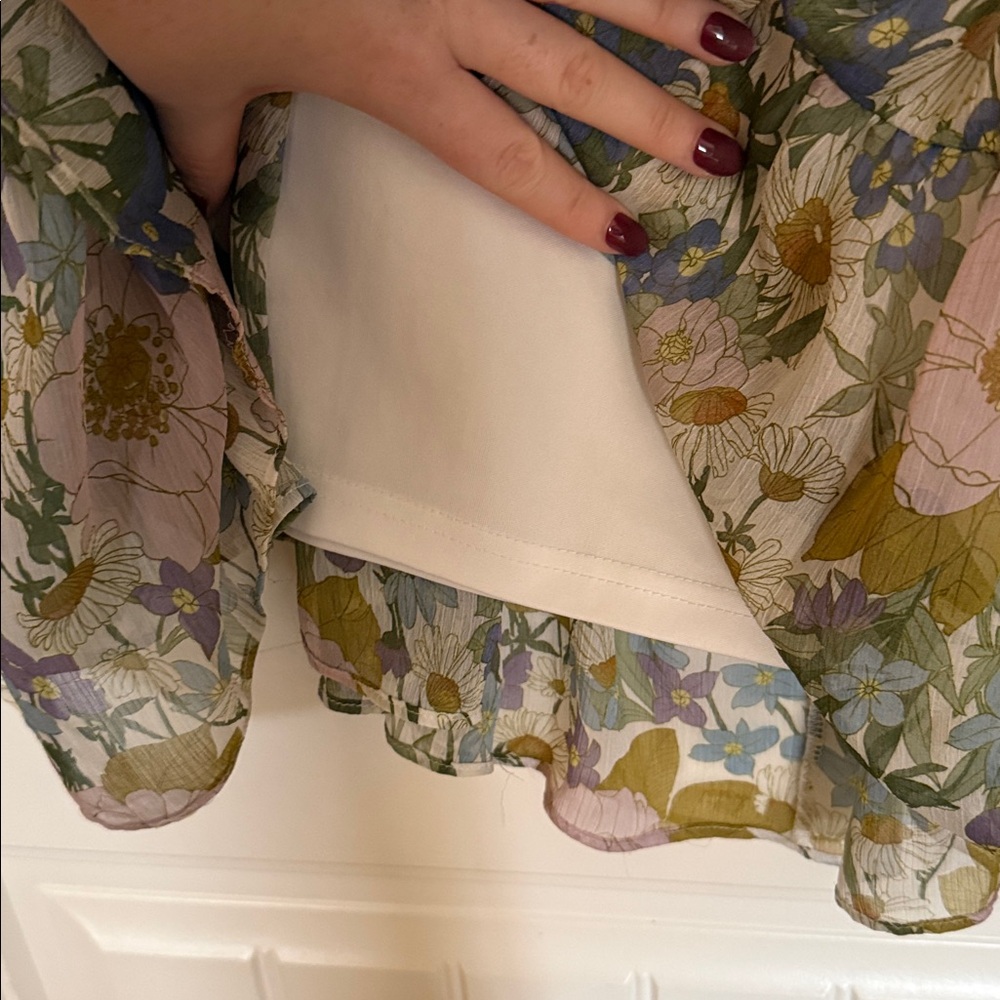 Aakaa Flowy Mini Dress Size L - Picture 3 of 3